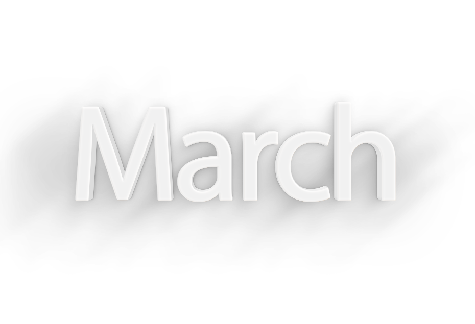 March png, word March png, March word png, March text png, March font png, word March text effects typography PNG transparent images